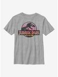 Jurassic Park Safari Logo Youth T-Shirt, ATH HTR, hi-res