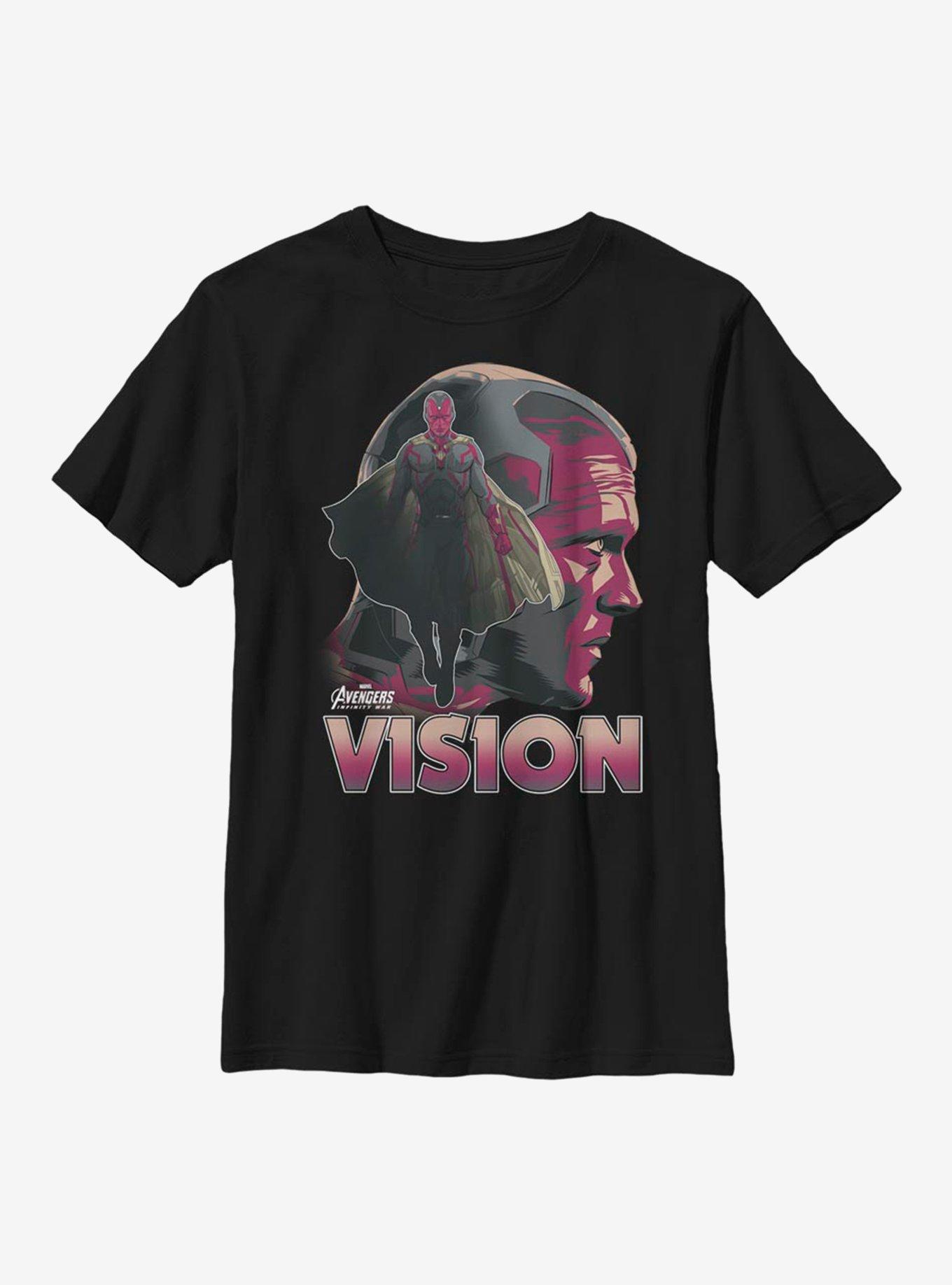 Marvel Avengers Vision Silhouette Youth T-Shirt, , hi-res
