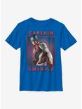 Marvel Captain America Armor Solo Youth T-Shirt, ROYAL, hi-res
