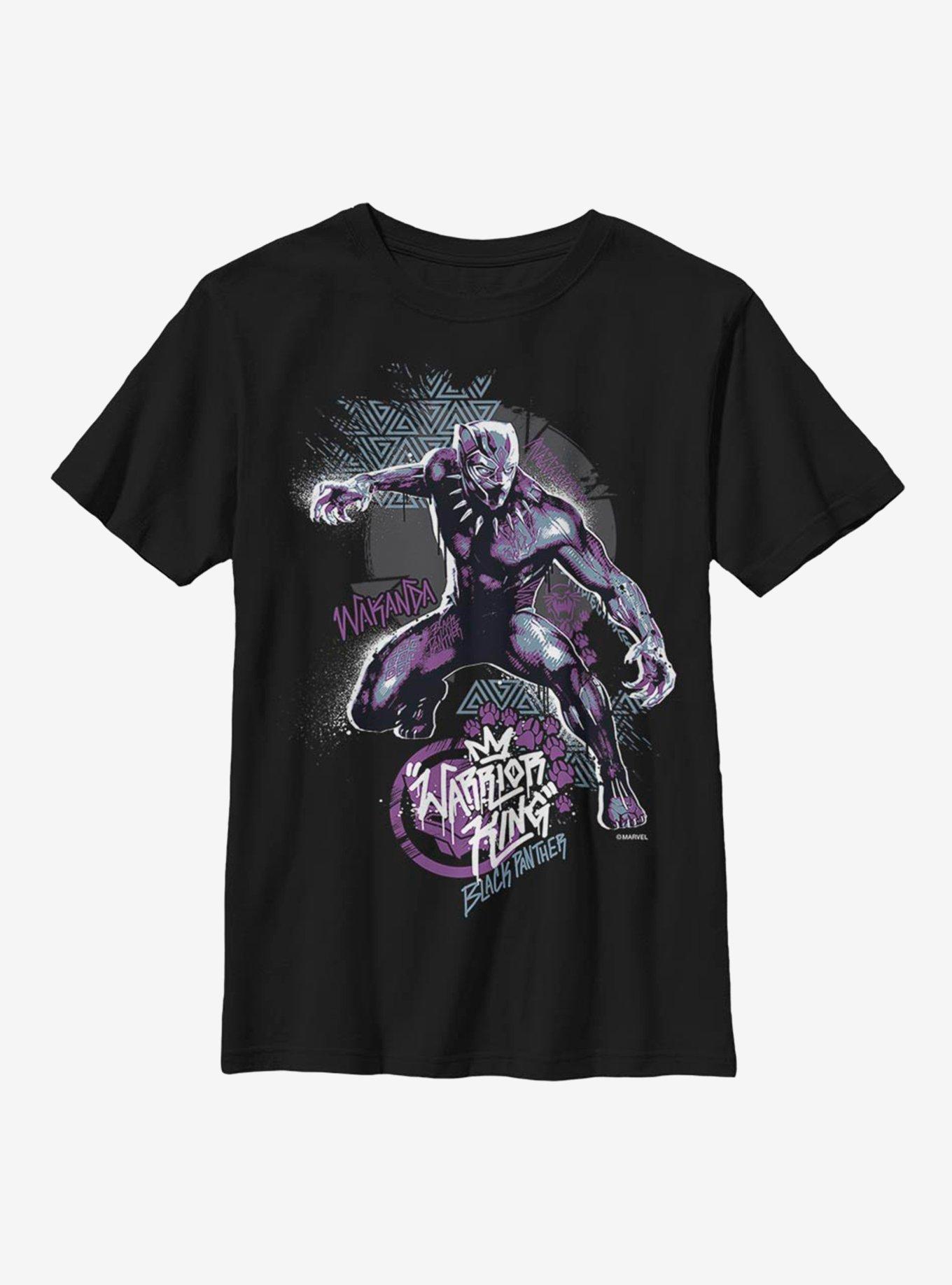 Marvel Black Panther Warrior King Youth T-Shirt, , hi-res