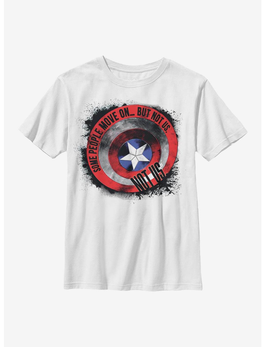 Marvel Captain America Cap Shield Youth T-Shirt, WHITE, hi-res
