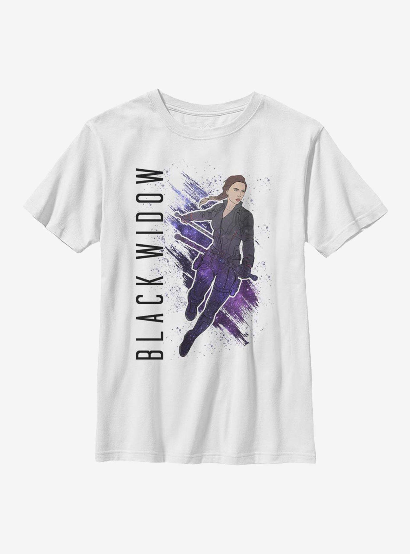 Marvel Black Widow Black Widow Painted Youth T-Shirt, , hi-res