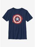 Marvel Captain America Spray Logo Youth T-Shirt, NAVY, hi-res