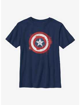 Marvel Captain America Spray Logo Youth T-Shirt, , hi-res