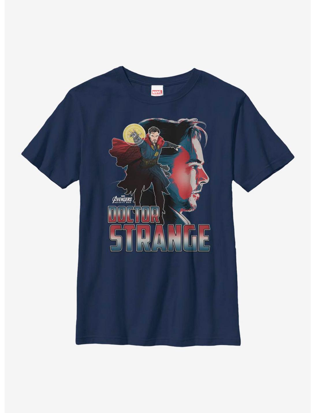 Marvel Doctor Strange Silhouette Youth T-Shirt, NAVY, hi-res