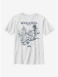 Marvel Black Panther Wakanda Map Youth T-Shirt, WHITE, hi-res