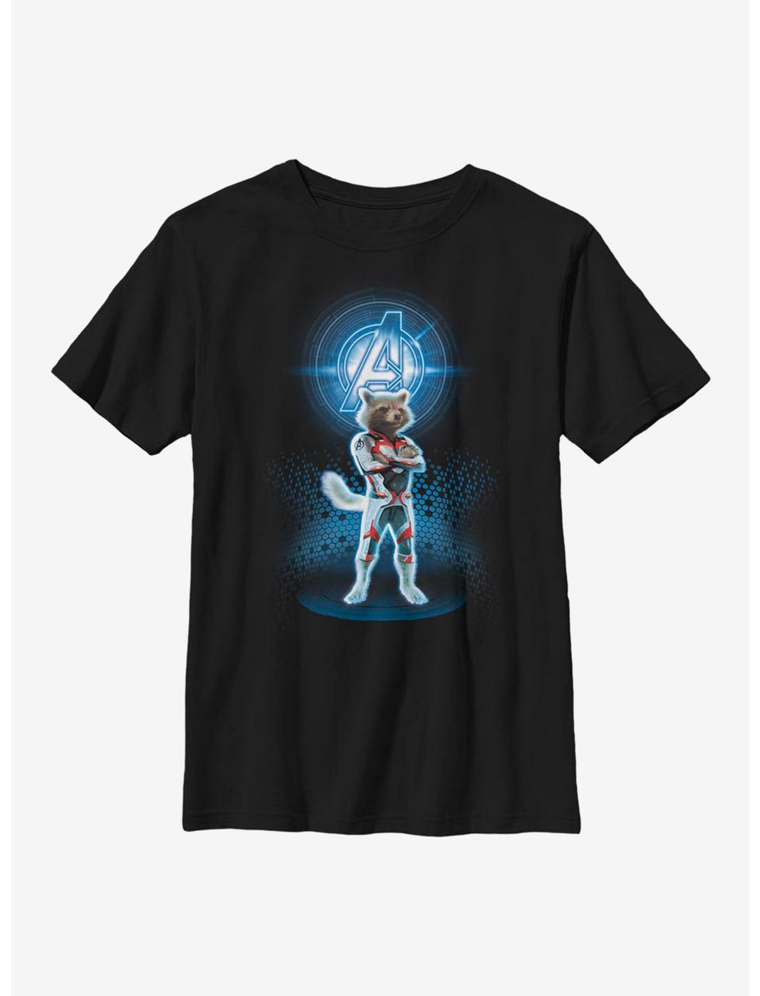 Marvel Guardians Of The Galaxy Rocket Youth T-Shirt, BLACK, hi-res