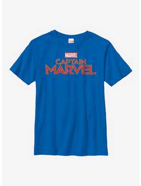 Marvel Captain Marvel Logo Youth T-Shirt, , hi-res