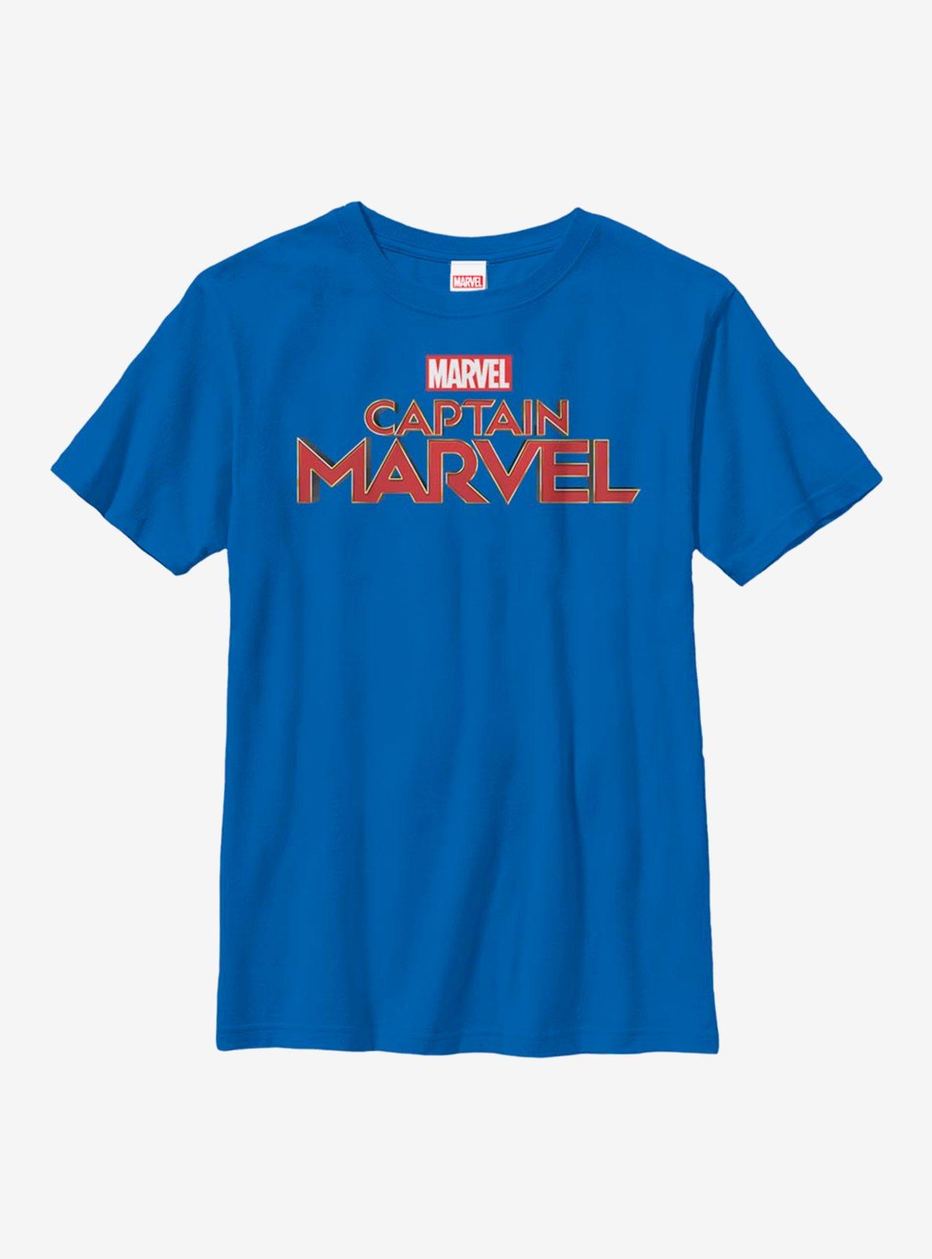 Marvel Captain Marvel Logo Youth T-Shirt, , hi-res