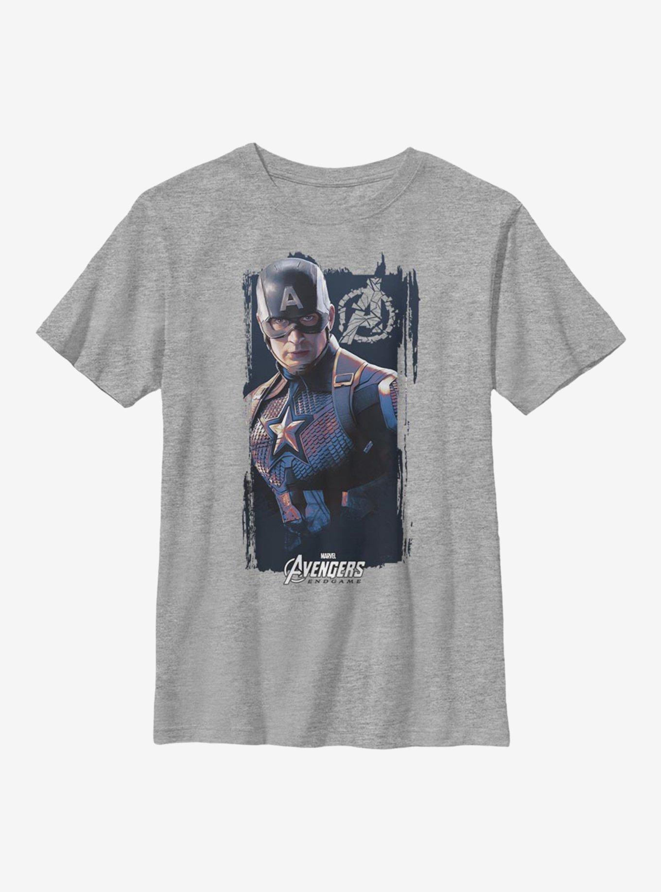 Marvel Captain America Cap Banner Youth T-Shirt, , hi-res