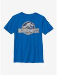 Jurassic World Simple Logo Youth T-Shirt, ROYAL, hi-res
