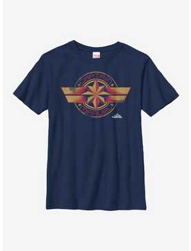 Marvel Captain Marvel Badge Youth T-Shirt, , hi-res