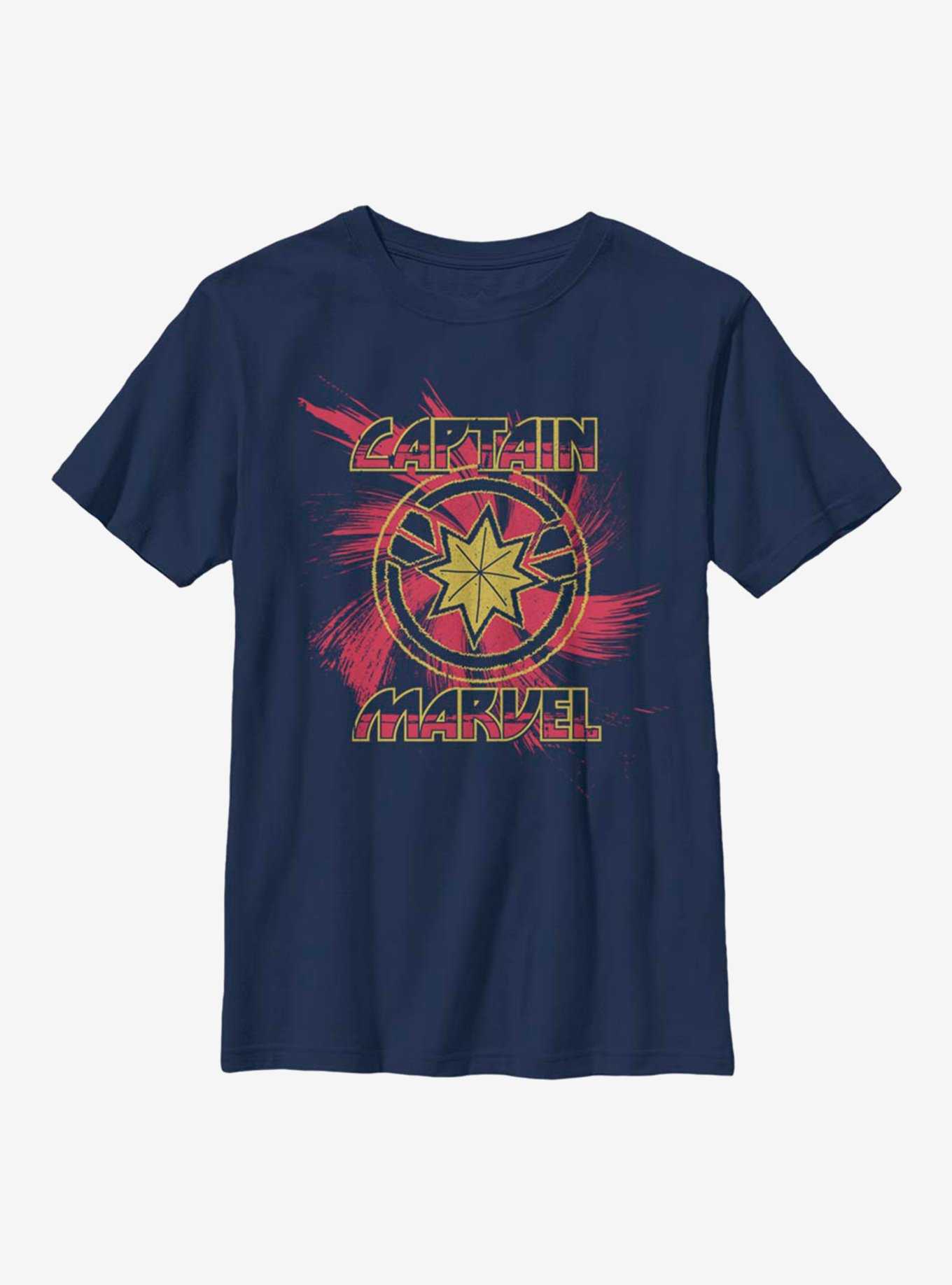 Marvel Captain Marvel Swirl Youth T-Shirt, , hi-res