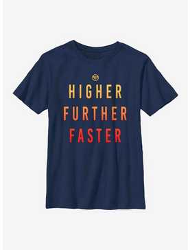 Marvel Captain Marvel Higher Further Faster Youth T-Shirt, , hi-res