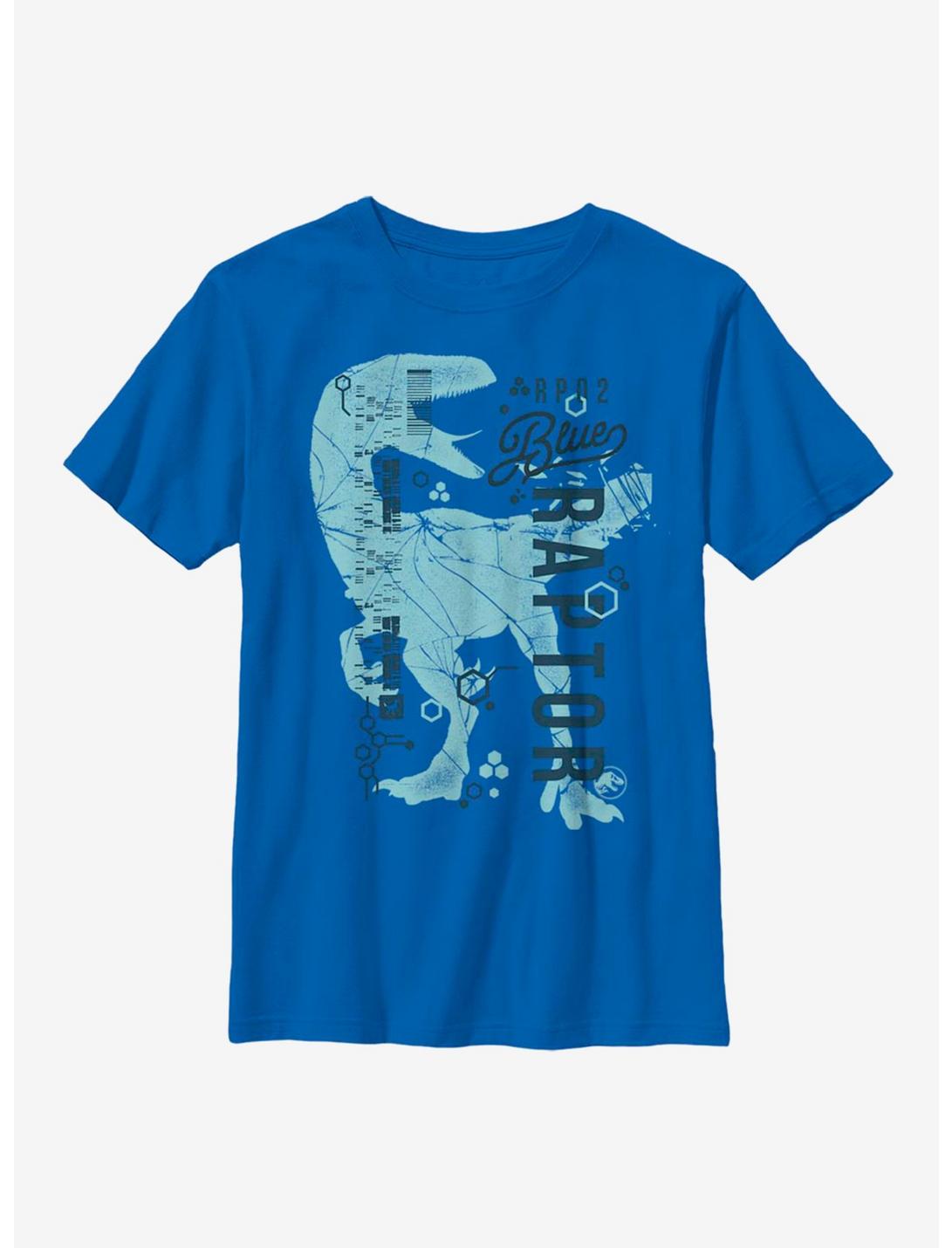 Jurassic World Blue Aero DNA Youth T-Shirt, ROYAL, hi-res