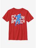 Marvel Captain America Pop Captain Youth T-Shirt, RED, hi-res