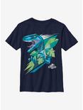 Jurassic World Blue Dino Youth T-Shirt, NAVY, hi-res