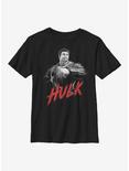 Marvel Hulk High Contrast Youth T-Shirt, BLACK, hi-res