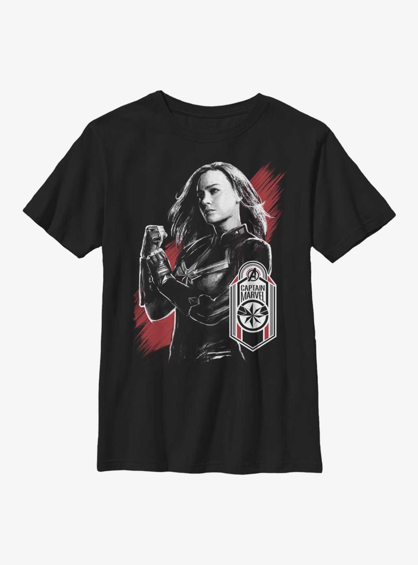 Marvel Captain Marvel Tag Youth T-Shirt, , hi-res