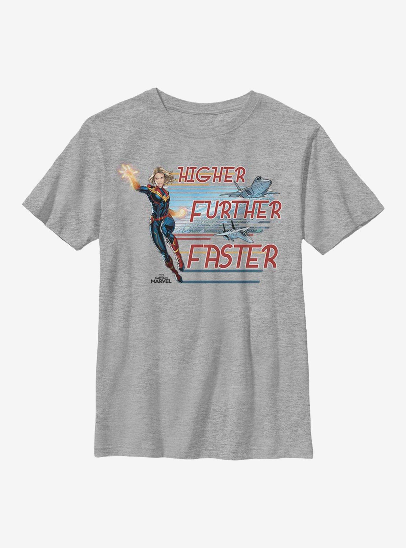 Marvel Captain Marvel Stream Jets Youth T-Shirt, , hi-res
