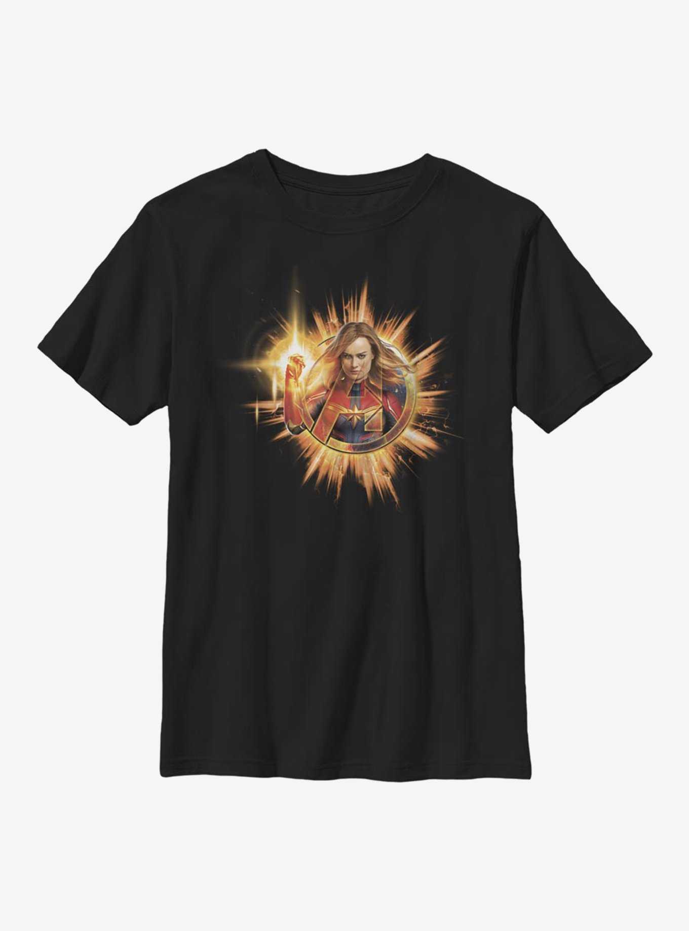 Marvel Captain Marvel Fire Youth T-Shirt, , hi-res