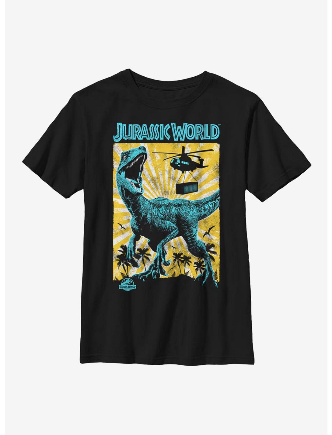Jurassic World Capture And Contain Youth T-Shirt, BLACK, hi-res