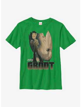 Marvel Guardians Of The Galaxy Groot Silhouette Youth T-Shirt, , hi-res