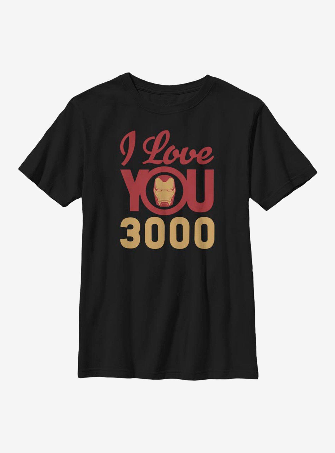 Marvel Iron Man 3000 Icon Face Youth T-Shirt, BLACK, hi-res