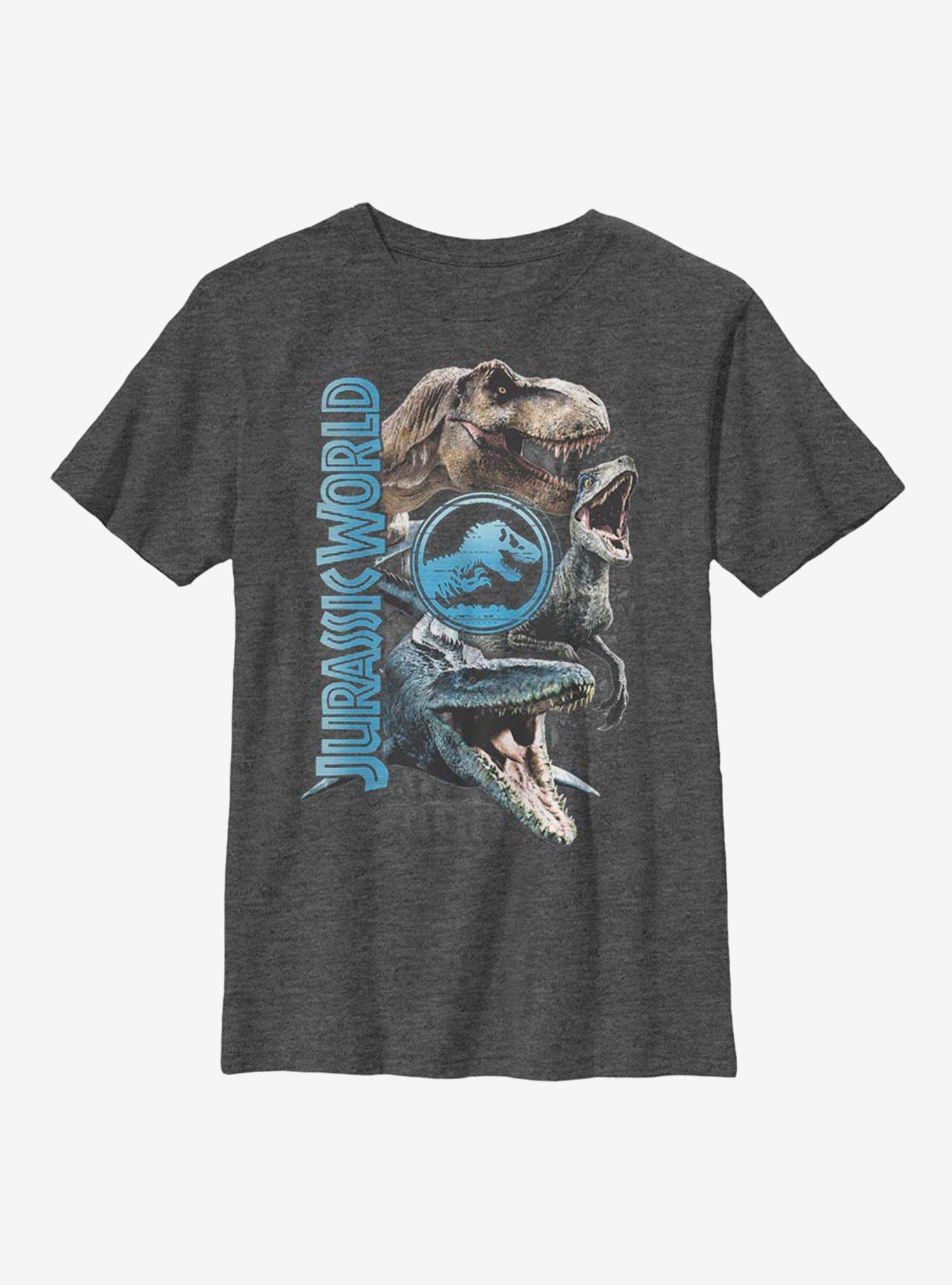 Jurassic World Dino Group Stack Youth T-Shirt, , hi-res