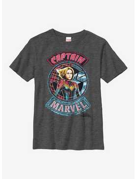 Marvel Captain Marvel Patches Youth T-Shirt, , hi-res