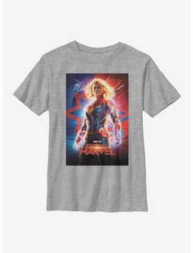 Marvel Captain Marvel Poster Youth T-Shirt, , hi-res