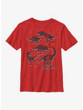 Jurassic World Dino Stencil Youth T-Shirt, , hi-res