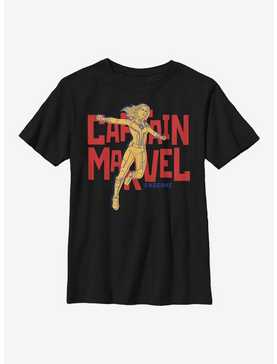 Marvel Captain Marvel Pop Captain Marvel Youth T-Shirt, , hi-res