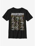 Jurassic World Raptor Expressions Youth T-Shirt, BLACK, hi-res