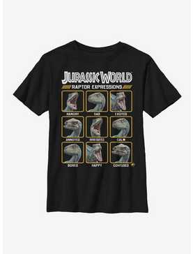 Jurassic World Raptor Expressions Youth T-Shirt, , hi-res