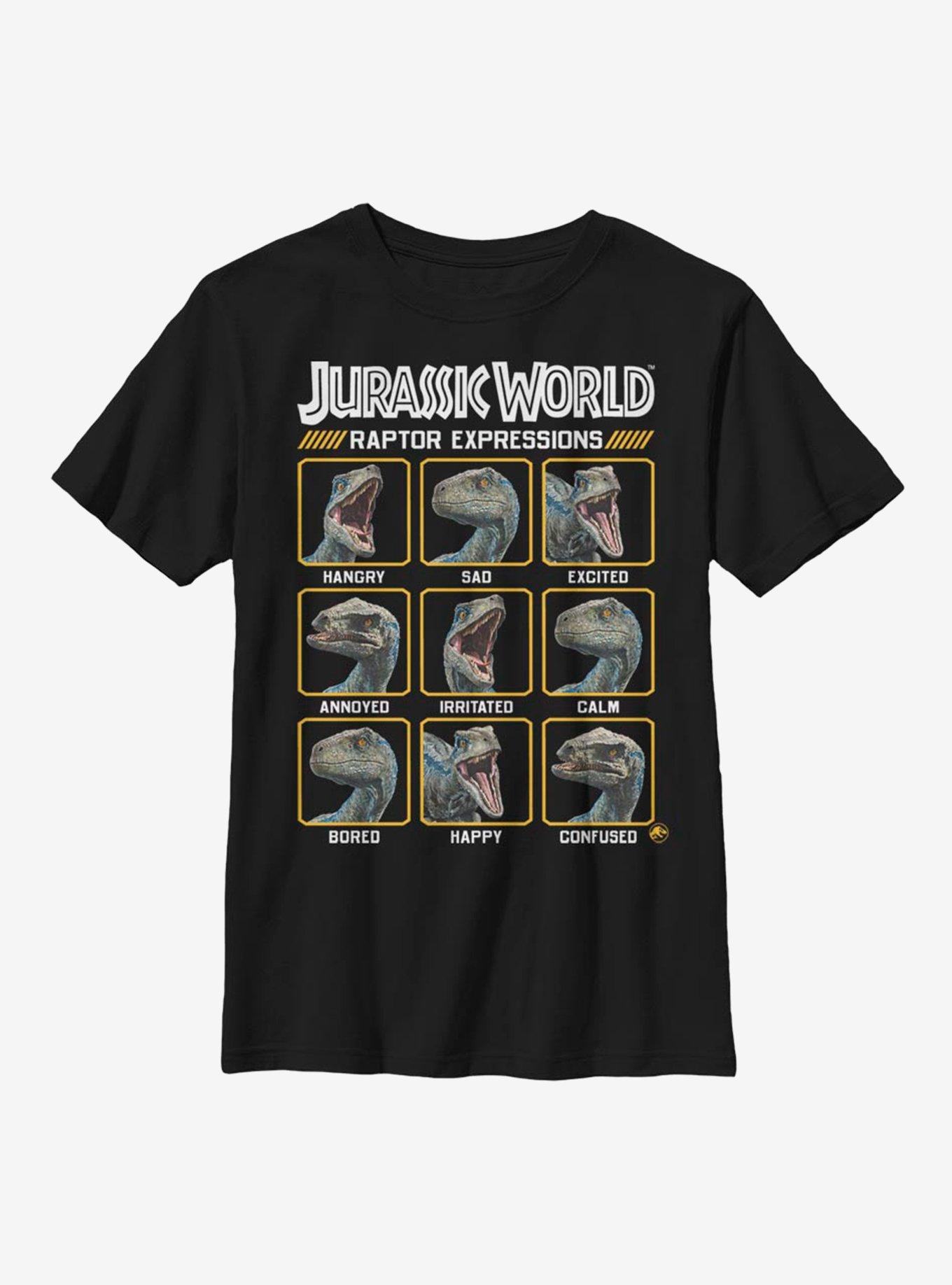 Jurassic World Raptor Expressions Youth T-Shirt, , hi-res