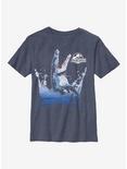 Jurassic World Flipper Youth T-Shirt, NAVY HTR, hi-res