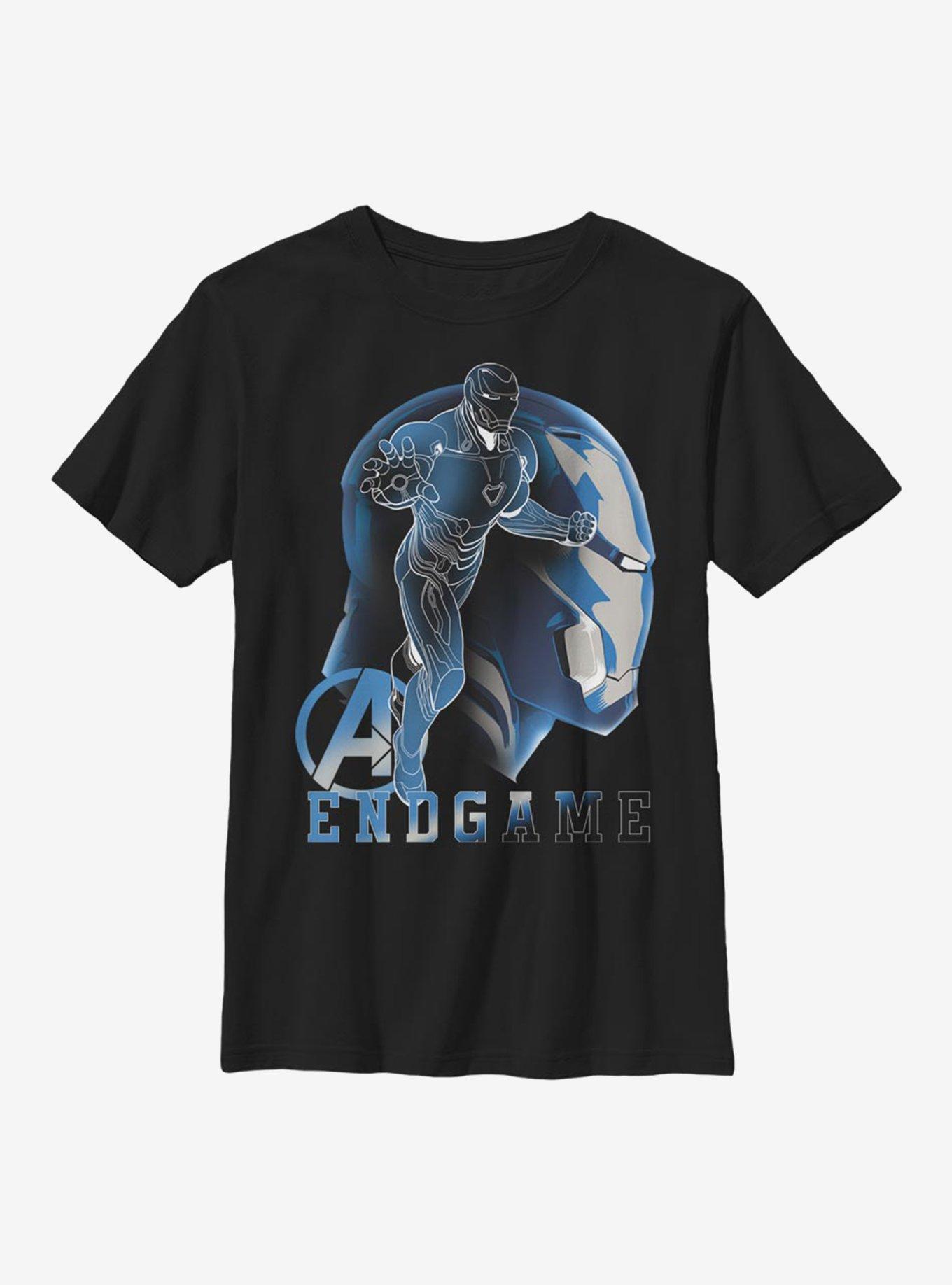 Marvel Iron Man Endgame Silhouette Youth T-Shirt, BLACK, hi-res