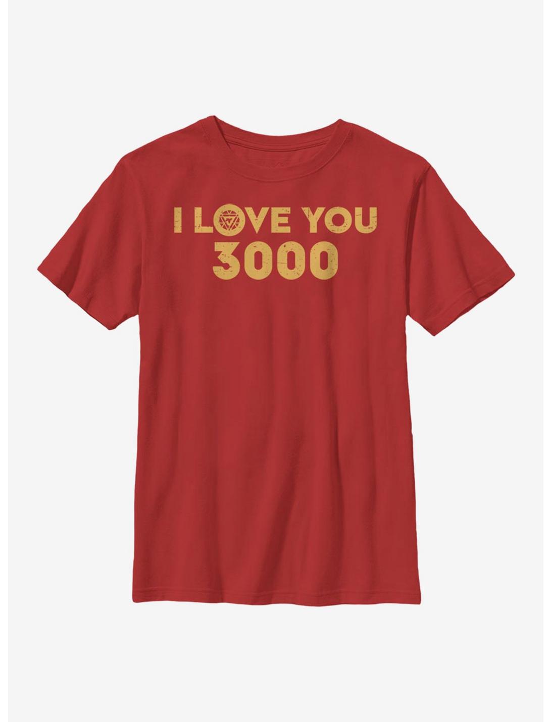 Marvel Iron Man Love 3000 Youth T-Shirt, RED, hi-res