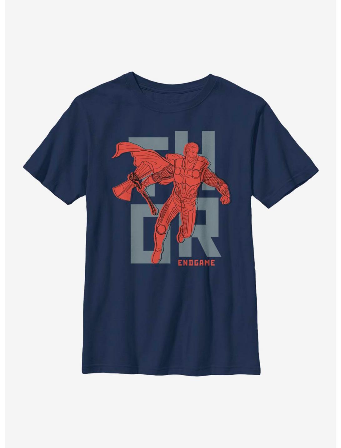 Marvel Thor Pop Thor Youth T-Shirt, NAVY, hi-res