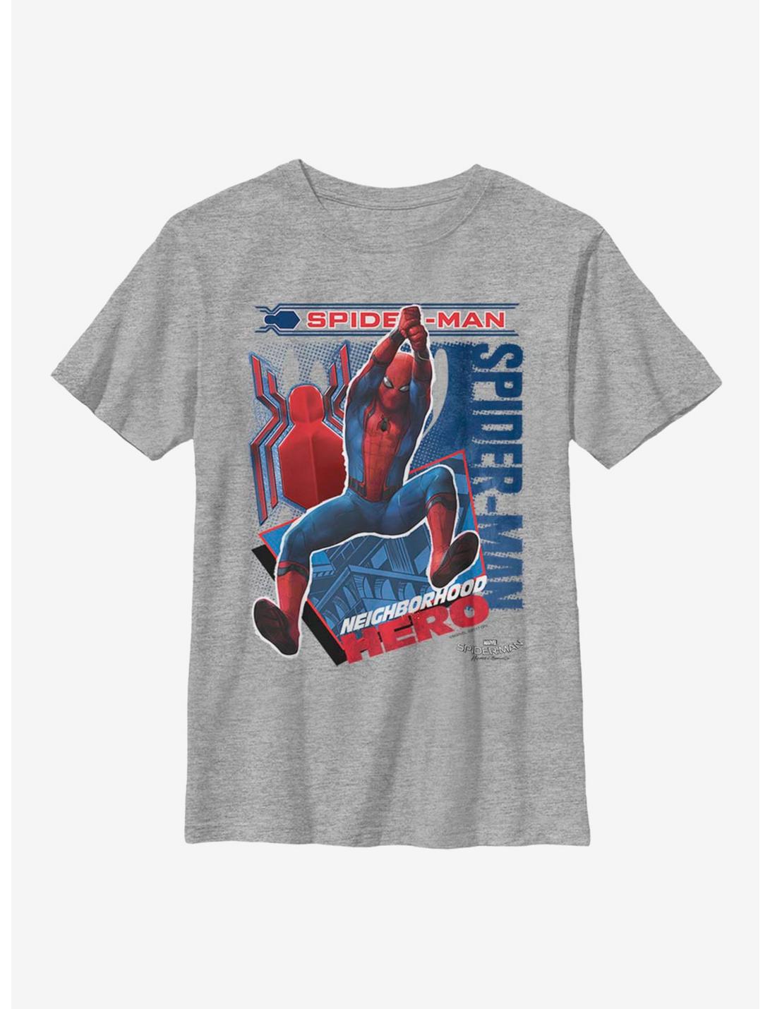Marvel Spider-Man Action Swing Youth T-Shirt, ATH HTR, hi-res