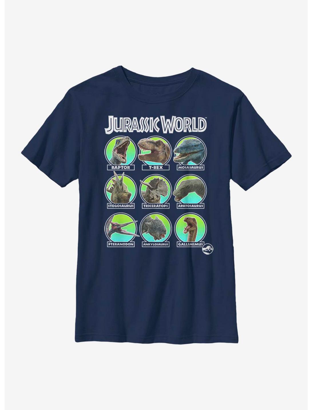 Jurassic World Hall Of Fame Youth T-Shirt, NAVY, hi-res