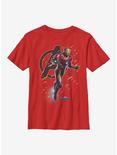 Marvel Iron Man Suit Flies Youth T-Shirt, RED, hi-res