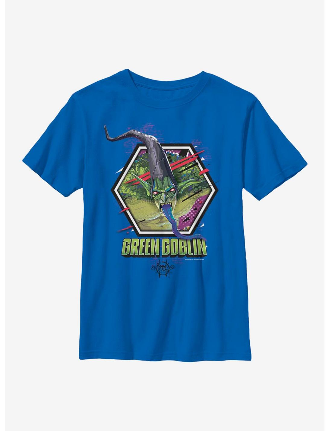 Marvel Spider-Man: Into The Spiderverse Goblin Rage Youth T-Shirt, ROYAL, hi-res