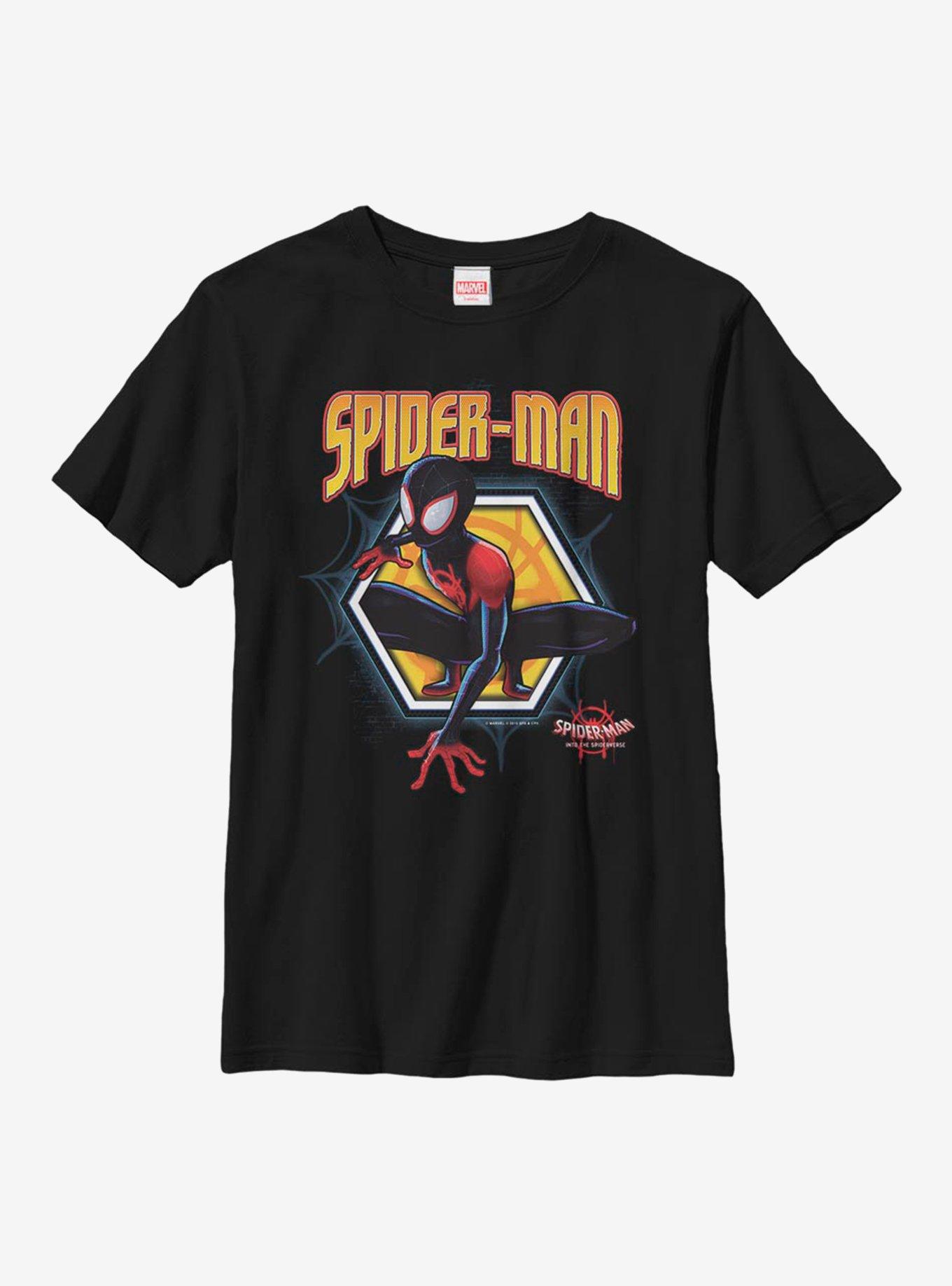 Marvel Spider-Man: Into The Spiderverse Golden Miles Youth T-Shirt, , hi-res