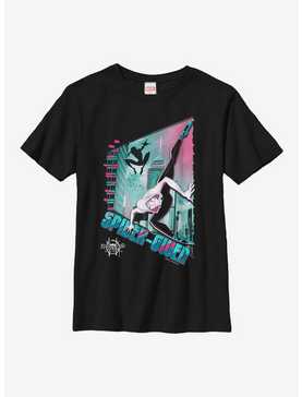 Marvel Spider-Man: Into The Spiderverse Gwen Panel Youth T-Shirt, , hi-res