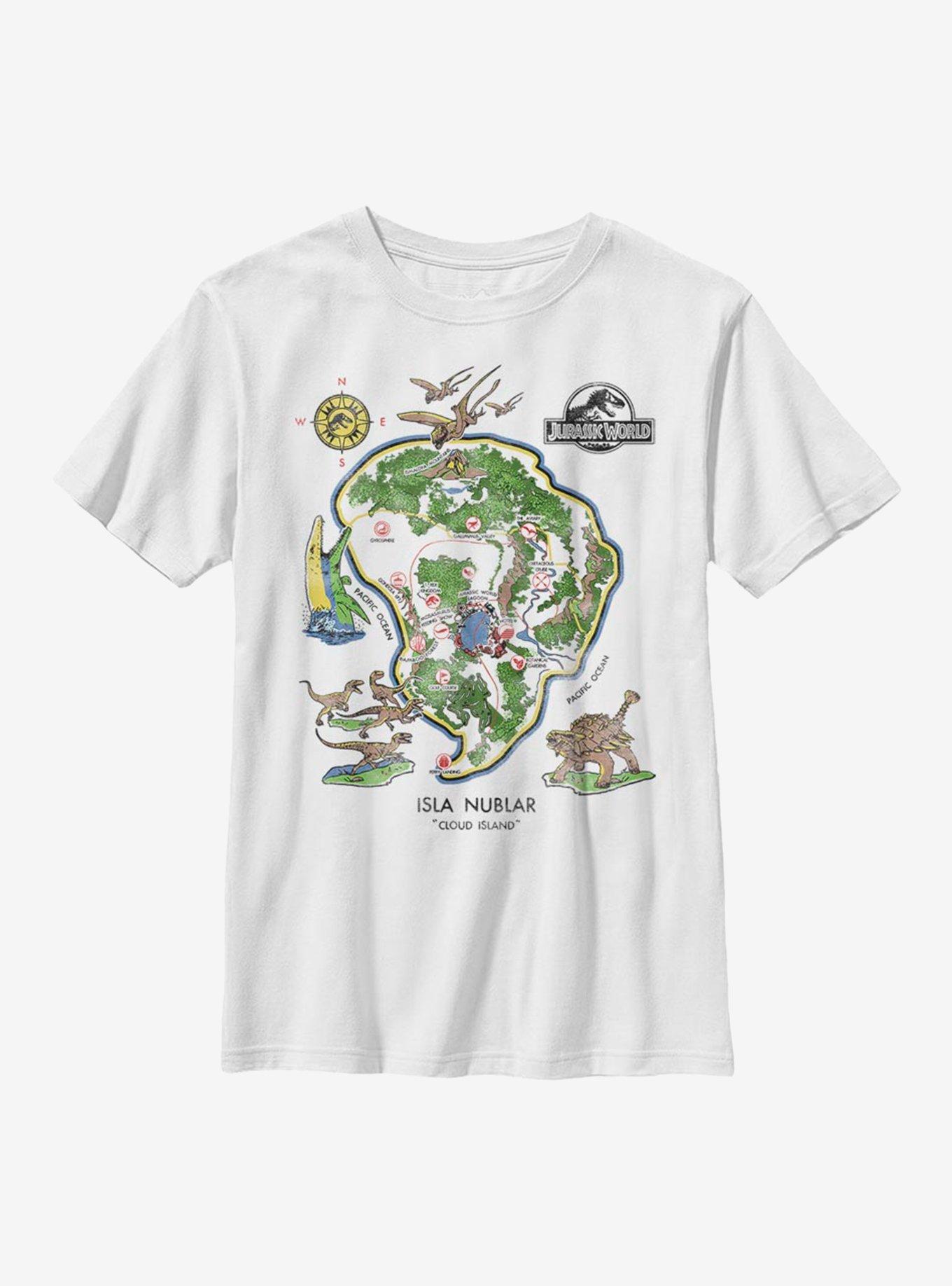 Jurassic World Isla Nublar Youth T-Shirt, WHITE, hi-res