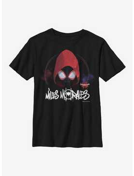 Marvel Spider-Man: Into The Spiderverse Hooded Miles Youth T-Shirt, , hi-res