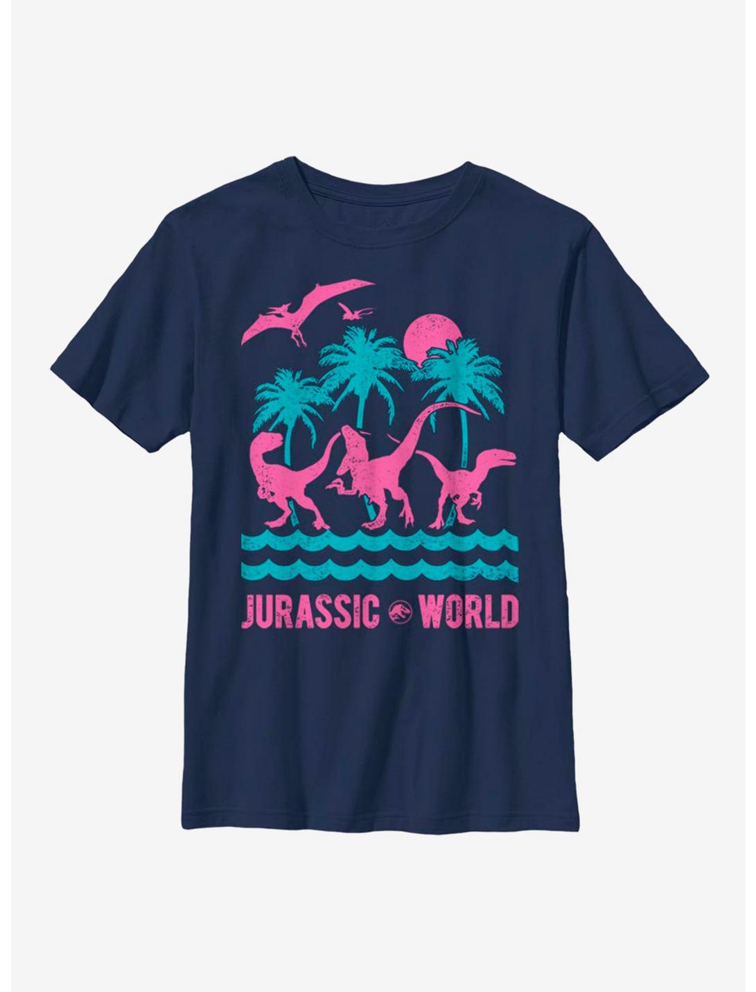 Jurassic World Jurassic Island Youth T-Shirt, NAVY, hi-res
