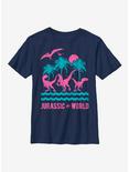 Jurassic World Jurassic Island Youth T-Shirt, NAVY, hi-res